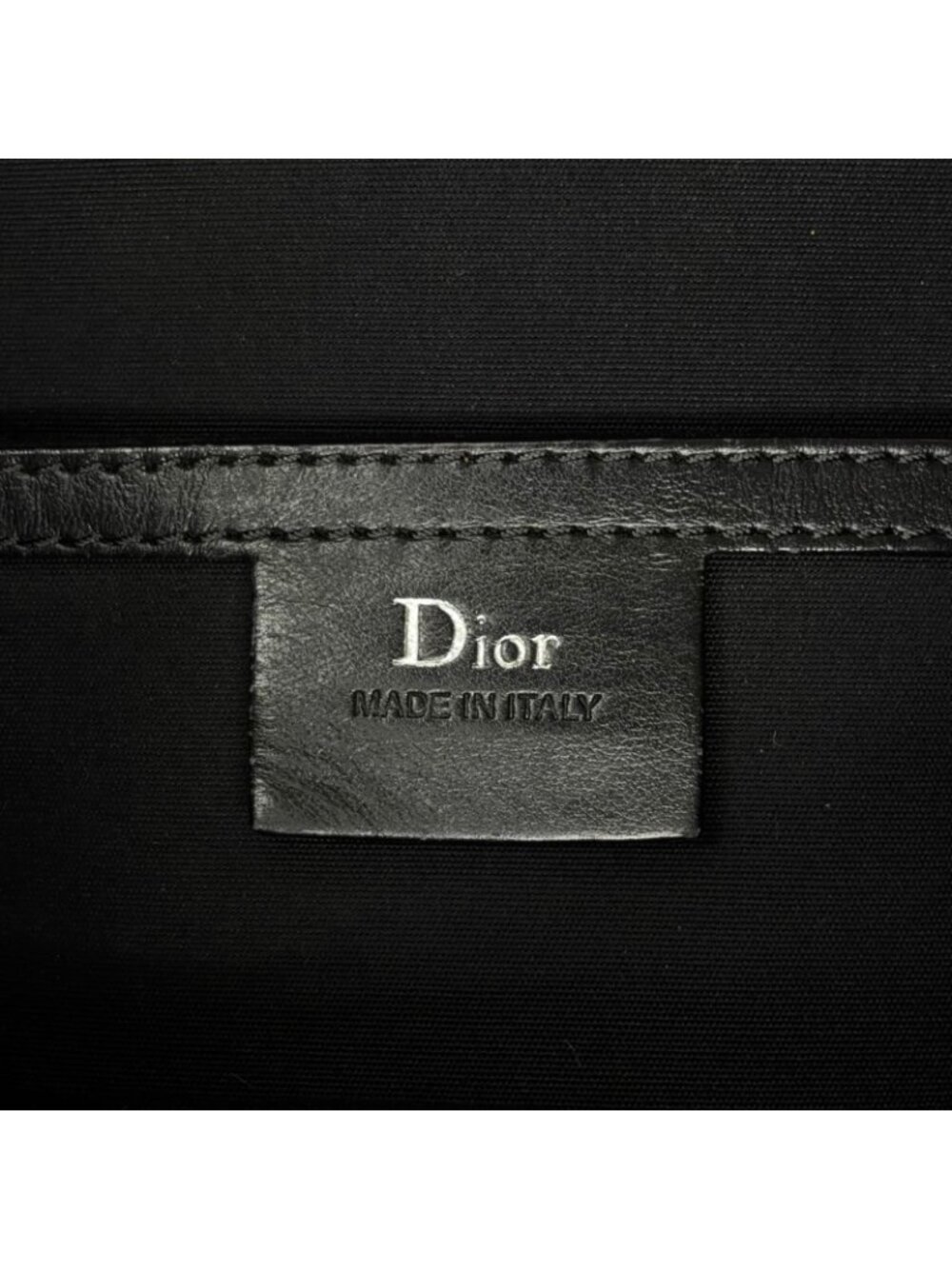 Dior Homme Be Motion Leather Nylon Navy Black Backpack Silver - Picture 4 of 15